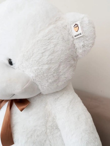 Большой плюшевый медведь 180 см белый