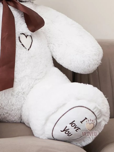 Медведь плюшевый большой 140 см белый