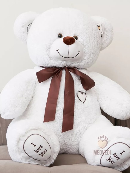 Медведь плюшевый большой 140 см белый
