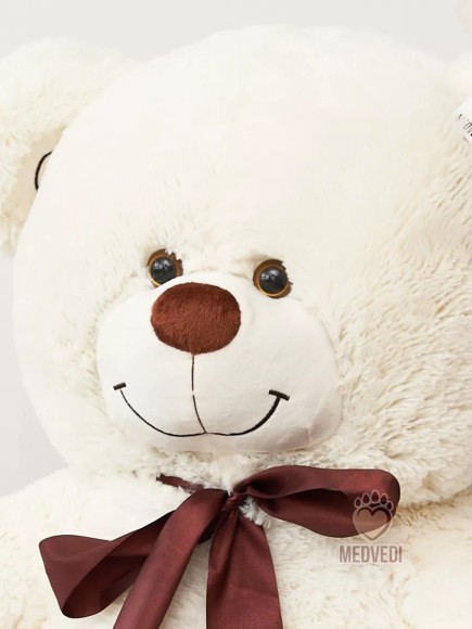 Мишка плюшевый 140 см молочный