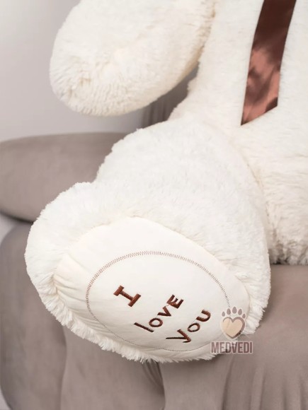 Большой медведь 180 см молочный