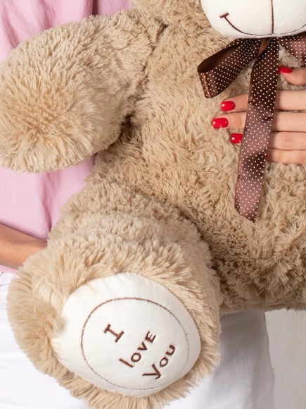 Плюшевый мишка 90 см кремовый