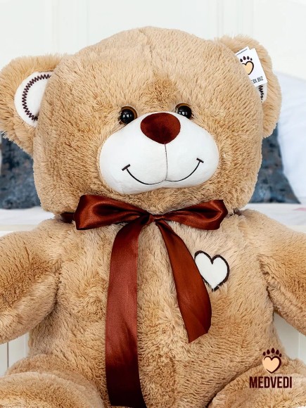 Плюшевый мишка 120 см кремовый