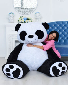 Большая гигантская плюшевая панда игрушка 240 см